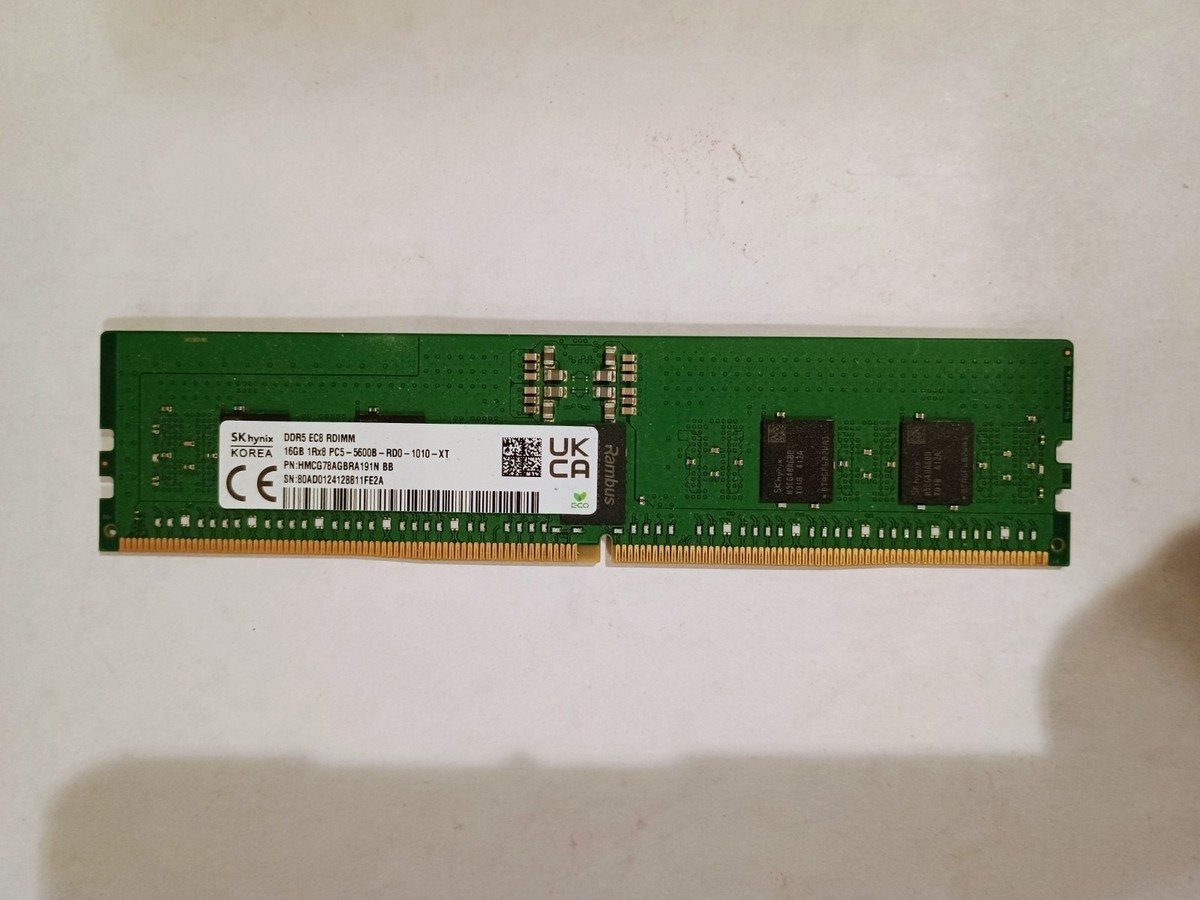 Hynix 16GB DDR5 5600MT/s 1Rx8 ECC RDIMM Server Memory