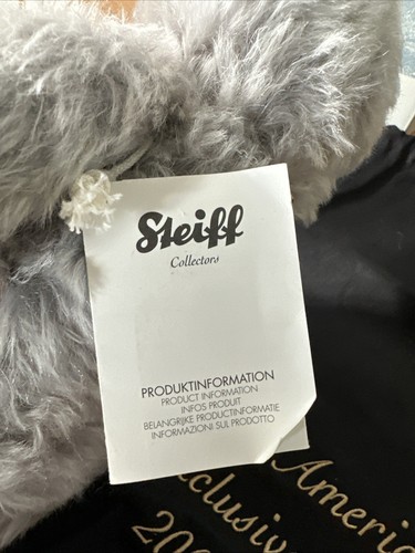 STEIFF 690280 DER KÖNIGLICHE PLATIN HOCHZEITSBÄR GRAU 28 CM MIT ZERTIFIKAT & BOX - Bild 7 von 8