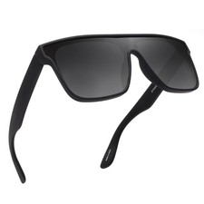 Oversized Square Polarized Sunglasses for Men Women, One Piece Shield Shades ...