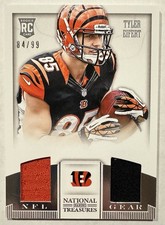 2013 National Treasures - Rookie Nfl Gear Materials Tyler Eifert #37 Quad /99