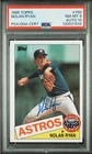 1985 Topps Nolan Ryan HOF Signed Baseball Card #760 PSA 8 PSA/DNA Certified 10