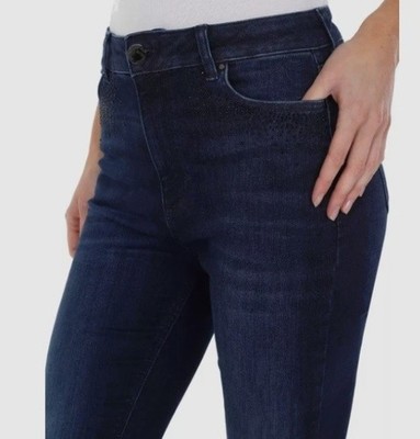Per Una Damenjeans Roma hoher Bund Skinny verziert Stretch UVP 45£
