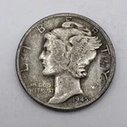 1945 Mercury Silver Dime Fine