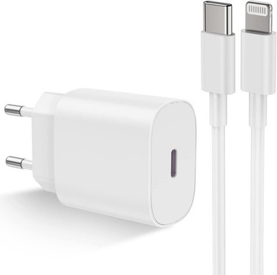 Schnell Ladegerät 18W USB-C Power Adapter mit Light-Datenladekabel 1M