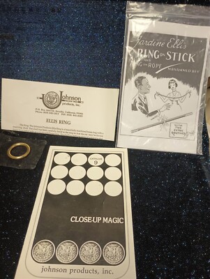 Johnson Products Jardine Ellis Ring OOP High Quality Polished Brass Magic Trick