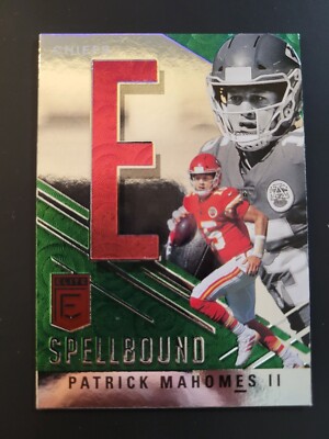 Patrick Mahomes II 2021 ELITE ''SPELLBOUND'' LETTER ''E'' #S-E KANSAS CITY CHIEFS!