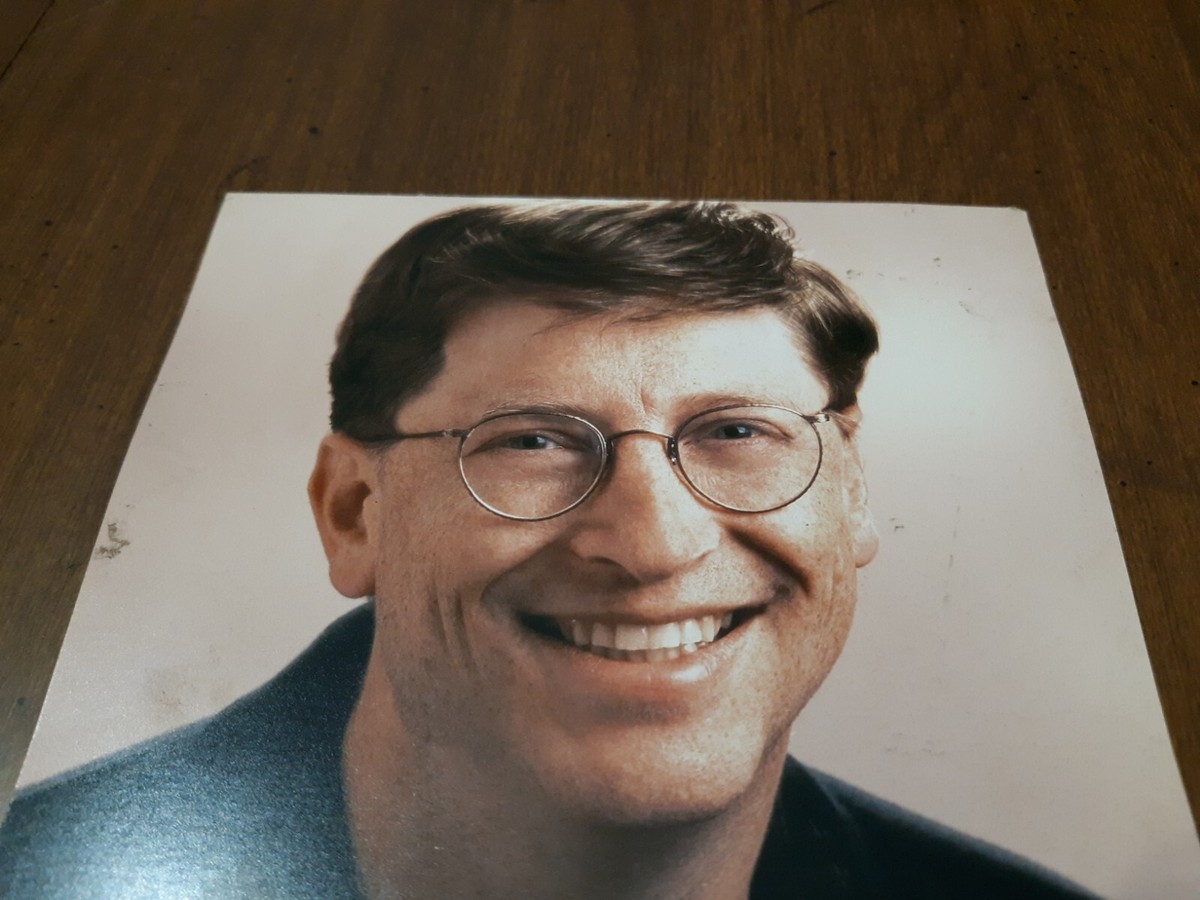 BILL GATES signed 5x7 Photo!! Microsoft Founder! | eBay