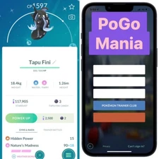 Shiny Tapu Fini✨LVL@20✨mini PTC 20k✨Nature's Madness✨Legacy Moveset✨