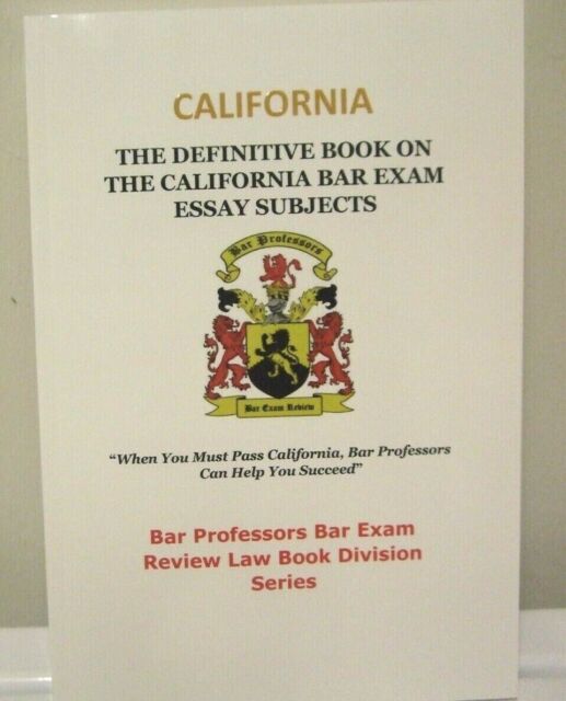 california bar essays book