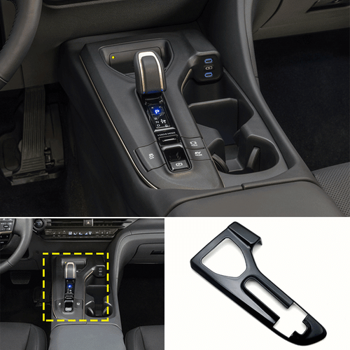 For Toyota Crown 2023-2024 Gloss Black Console Gear Shift Box frame Cover trim - Picture 1 of 5