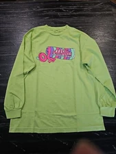 Pleasures Long Sleeve Life Savers Life Sucks Size Small Lime Green