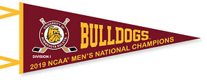 UMD Bulldogs Hockey 2019 NCAA National Championship Pennant | eBay