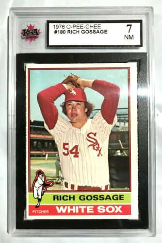 1976 O-PEE-CHEE MLB BASEBALL CARD #180 RICH GOSSAGE HOF CHICAGO KSA 7 NM 76/OPC - Picture 1 of 2
