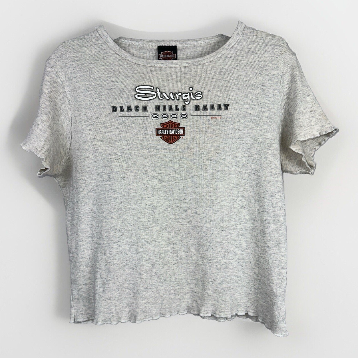 Vintage Y2K 2000 H-D Harley Davidson Babydoll Tee T-Shirt Women Large Sturgis