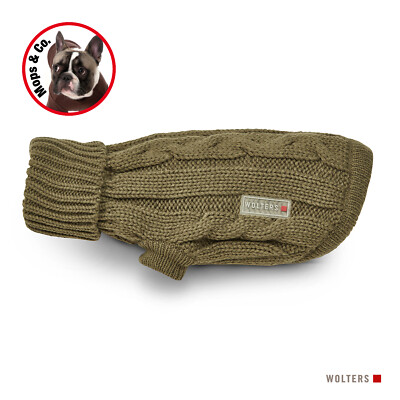 Wolters Zopf- Strickpullover Hundepullover (Tabelle beachten!!)  od. für Mops