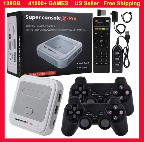 Super Console X PRO 128GB WiFi 4K HDMI TV Video 41000+ Games Game Console  S905X