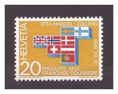 SVIZZERA  1966  -  EFTA   NUOVO ** MNH