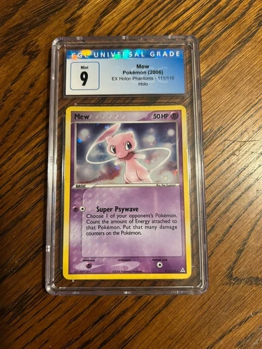 Mew 111/110 EX Holon Phantoms Holo 2006 Pokemon CGC 9