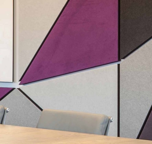 25mm thick HIGHLAND Quietspace Acoustic 2400x1200 Wall Panel, white backing - Picture 4 of 11