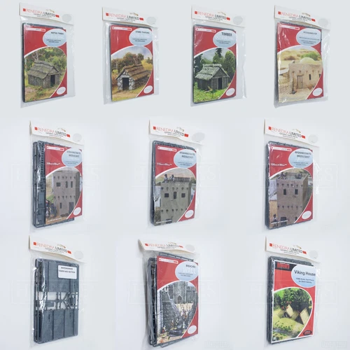 Renedra Plastic Model Building Kits 1/56th for 28mm Gaming Barn House Tower