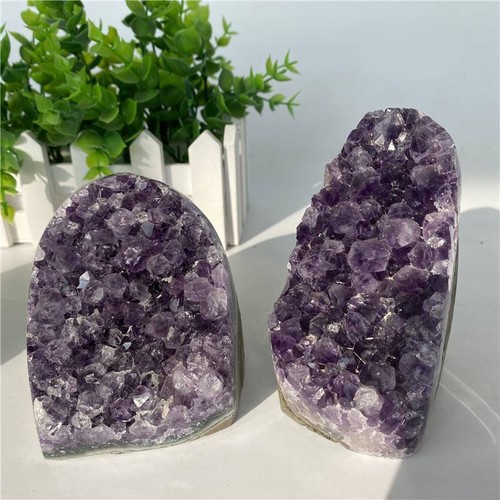 Natürlich Amethyst Quarz Bergkristall Cluster Druse Stein Probe Verzierung Reiki - 第 13/20 張圖片