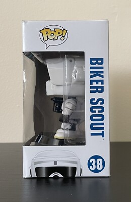 Funko Pop Star Wars Biker Scout #38 [Vaulted] NEW with Protector