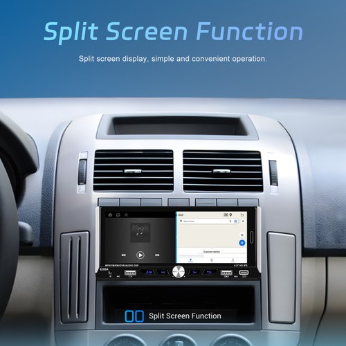 6.9 Zoll Autoradio 1 Din Apple Carplay Android 13 2G+64G GPS Navi WIFI RDS +Kam - Bild 6 von 24