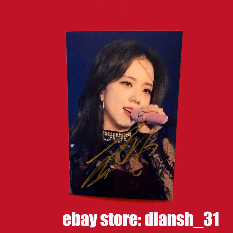 Blackpink Jisoo Limited Autographed Hand Signed Photo 4*6 RARE K