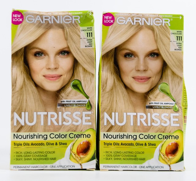 3 Pk Garnier Nutrisse Extra Light Ash Blonde 111 White Chocolate