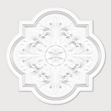 Ceiling Rose Polyurethane Resin ? Quality Decorative 'Celestial Charm' Dia 50cm