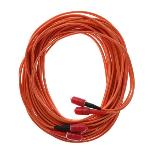 KNTK 16ft OM1 ST/ST Multi-Mode Fiber Cable 62.5/125 Duplex UPC