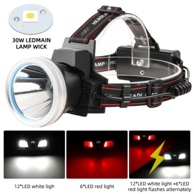 Outdoor LED USB Scheinwerfer Stirnlampe Kopflampe Headlamp superhell 300000 LM