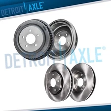 Front Disc Brake Rotors Rear Drum for 1996 - 1999 2000 Chrysler Dodge Plymouth