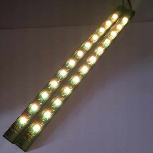 USB Colour Changing 5050 Light Strip 2x22cm 24 LED Car Interior Footwell Desk TV - Picture 13 of 16