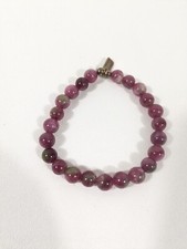 Agate Bracelet Smooth Round Gemstone Beads Stretch Bracelet Jewelry