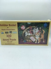 christmas cat kitten Basket jigsaw puzzle sunsout 300 piece NIB