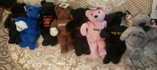LOT OF 8 WWF ATTITUDE BEARS 1999 LMT ED Set, 2 INCLUDES ROCK STONE COLD AND MORE