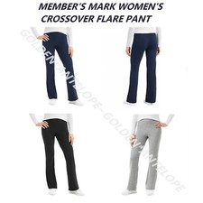 MEMBER'S MARK WOMEN'S CROSSOVER FLARE PANT MULTIPLE COLOR  SIZE NEW