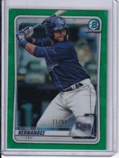 RONALDO HERNANDEZ 2020 BOWMAN CHROME PROSPECT GREEN REFRACTOR #D 71/99