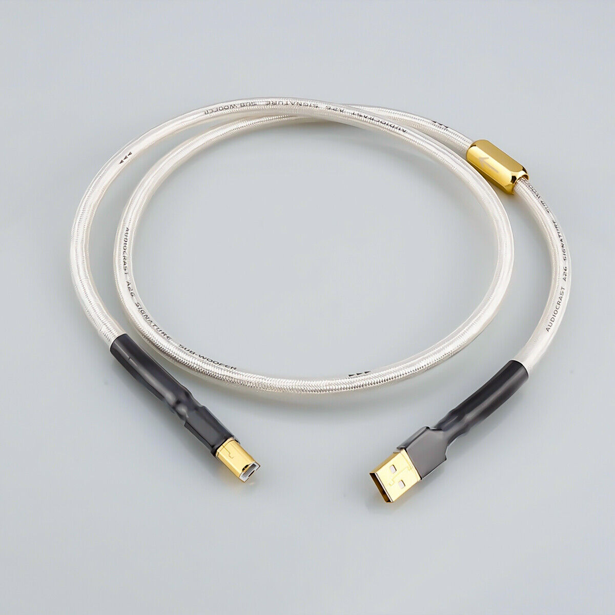 QED Silverplated Hifi Usb Cable High Quality 6N OCC Type AB DAC Data
