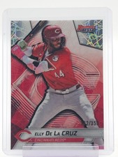 ELLY DE LA CRUZ 2025 BOWMAN'S BEST LAZER REFRACTOR #37 /350 REDS Q0208