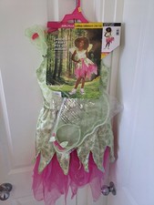NEW Dreamgirl Fairy Garden 3pc Girls Halloween Costume. Size Large 12/14