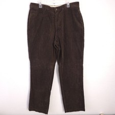 Vintage Polo Ralph Lauren Brown Corduroy Pants Mens Actual Size 38.5x33.5 Casual
