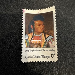 1968 Vintage US SCOTT# 1364 CHIEF JOSEPH, BY CYRENIUS HALL (AMERICAN INDIAN)