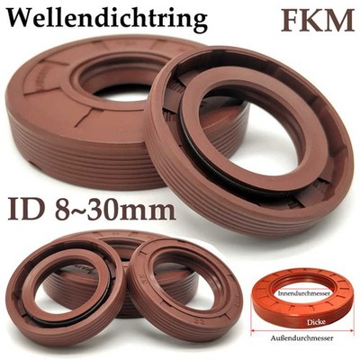 Wellendichtring Simmerring Wellendichtringe Oilseal TC/TG4 8mm~30mm Welle/FKM