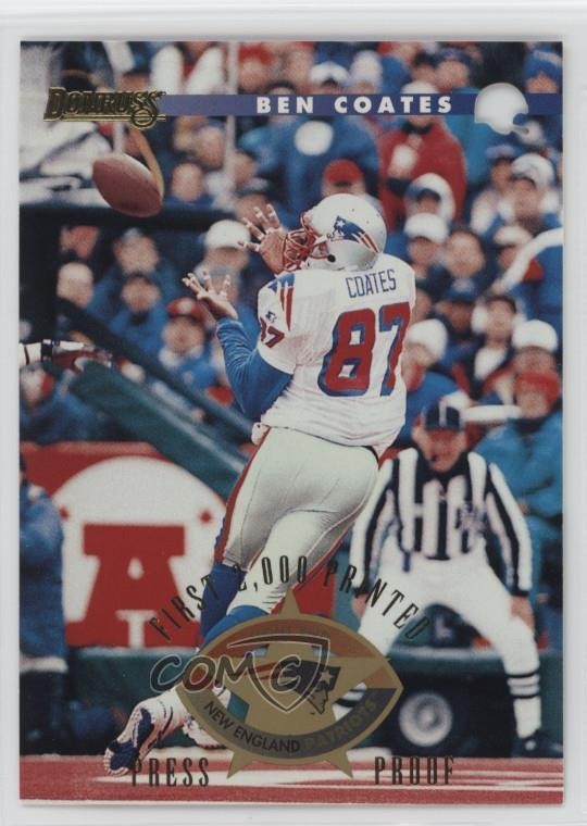 1996 Donruss Press Proof /2000 Ben Coates #3 12zm
