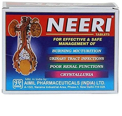 AIMIL Neeri Tablets 90 Count Ayurvedic Supplement for Urinary Care
