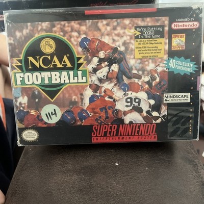 NCAA Football SNES original box everything included!
