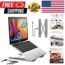 USB C Laptop Docking Station Stand, USB C Dock Tablet Stand, 8 in 1 USB C Hub...