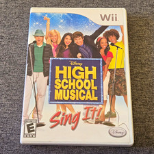 High School Musical Sing It TESTED Nintendo Wii CIB Complete Disney Karaoke Game